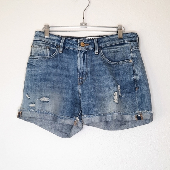 Frame Renton Le Grand Garçon High-Waisted Short 25 - Picture 2 of 8